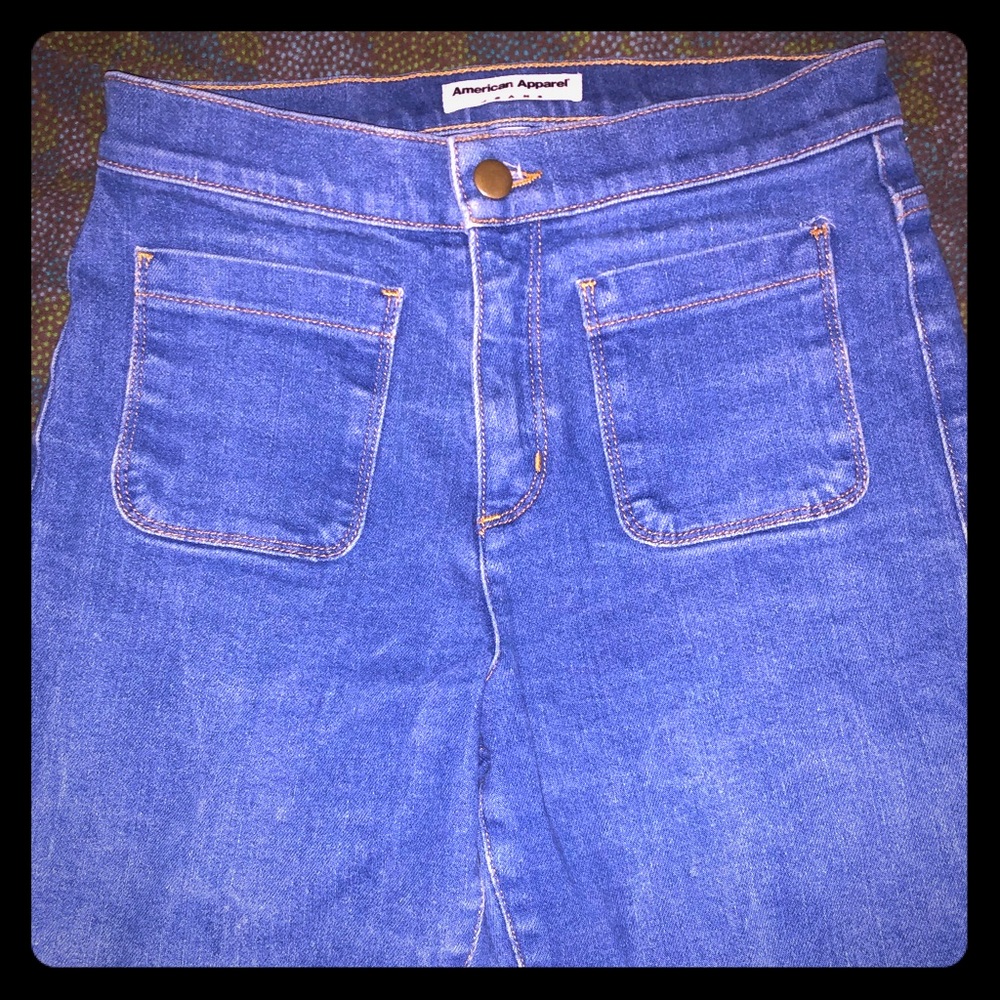 American Apparel Flare Jeans Size 25